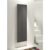 (CC161) 1800x580mm XYLO DESIGNER RADIATOR ANTHRACITE. RRP £493.99. High performance radiator...