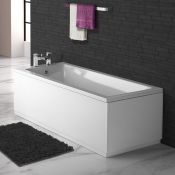 (QQ58) 1800x800mm Square Single Ended Bath. RRP £379.99. Manufactured in the UK Sanitary gr...