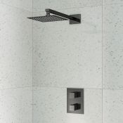 (CC105) Black Nickel Shower Head & Mixer Valve. RRP £399.99. Black Nickel Finish provides a f...
