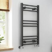 (TT51) 800x450mm Flat Anthracite towel radiator. RRP £251.99. This Towel radiator is character...