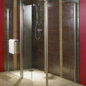 (JL109) 900mm Aquadry Walk-In Shower Screen End Panel. RRP £313.99. This Contemporary style sh...