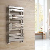 (TT50) 650x400mm Chrome Flat Panel Ladder Towel Radiator. RRP £251.99. We use low carbon steel...