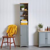 (QQ72) Shrewsbury Bathroom Tallboy Slim profile narrow enough to suit small and large bathroom...