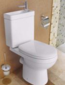 (QQ66) Duetto Close-coupled Toilet with integrated basin with Soft close Seat. This close-cou...