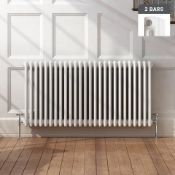 (JL124) 600x1410mm White Double Panel Horizontal Colosseum Traditional Radiator.RRP £572.99. ...