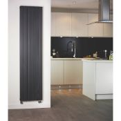 (JL90) 1800x433mm MORETTI MODENA DESIGNER RADIATOR MATT CHARCOAL. RRP £399.99. Stylish and ver...