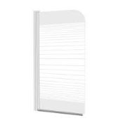 (JL111) 750mm Arkell Straight single panel Bath screen. RRP £175.00. This sleek, stylish and ...