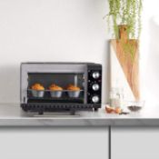 35L Mini Oven Cooker and Grill with 3 Cooking Functions, Adjustable Temperature Control and Tim...