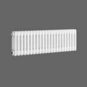 (JL120) 300x812mm White Double Panel Horizontal Colosseum Traditional Radiator. RRP £539.99. ...