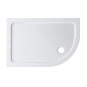 (XX35) 1200x800mm Offset Quadrant Ultra Slim Stone Shower Tray - Right. RRP £343.99. Low profi...