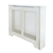 (UK253) 1020 X 210 X 868MM VICTORIAN RADIATOR CABINET WHITE. White finish. Provides a