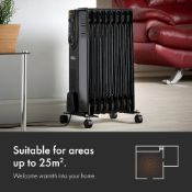 (CP90) Powerful 2000W radiator with 9 oil-filled fins _ perfect for the home or office