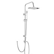 (JL60) 200mm Square Head, Riser Rail & Handheld Kit. RRP £229.99. Thermostatic benefits allow...  (