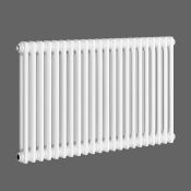 (QP41) 600x1042mm White Triple Panel Horizontal Colosseum Traditional Radiator. RRP £530.99. ... (
