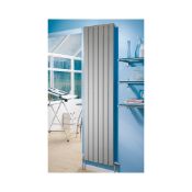 (JL25) 1800x445mm Designer Oceanus Horizontal/Vertical Silver Radiator. RRP £399.99. Stylish
