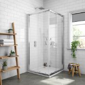 (QQ117) 800x800mm Newark Corner Entry Shower Enclosure. RRP £339.99. The minimalist Newark c...   (