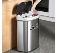 (JL78) 70L Recycling Sensor Bin Advanced, hygienic and practical! LED Infrared Sensor opens   (JL78)