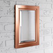 (AA74) 450x300mm Copper Framed Mirror Manufactured from eco friendly recycled plastic Water r...