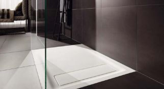 (RR123) 1200x900mm Opale shower tray. RRP £699.99. Opale is simple, slim and with a total inst... (