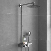 (RR155) Round Thermostatic Bar Mixer Shower Set Valve with Shelf 10