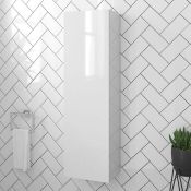 (XL105) Keramag Silk White High Gloss Side Cabinet. RRP £469.99. Engineered with everyday use ...(