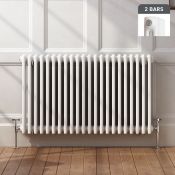 (PC23) 600x1042mm White Double Panel Horizontal Colosseum Traditional Radiator. RRP £530.99.Ma...(