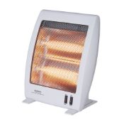 (XL170) 1000W FREESTANDING QUARTZ HEATER. Quartz heater with carry handle. 2 heat settings: 500...(