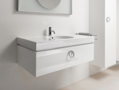 (XL90) Keramag Preciosa II Vanity Unit. RRP £1,020.99. Comes complete with basin. White high g...(