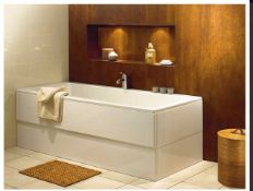 (PC12) 1700x750mm Twyfords Clarissa Plus Double Ended White Bath Tub. RRP £442.99. The Twyford...(