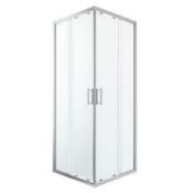 (RR75) 800x800mm Beloya Square Shower enclosure with Corner entry double sliding door &(RR75)