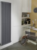 (PC16) 1800x500mm Kensal Vertical Designer Radiator Grey Painted. The Kensal designer radiato...(
