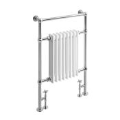 (PC128) 952x659mm Traditional White Slimline Towel Rail Radiator - Cambridge. RRP £449.99. For...(