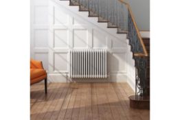 (QP128)500x812mm White Triple Panel Horizontal Colosseum Traditional Radiator. For elegant(QP128)(