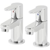 (PC68) LECCI BASIN PILLAR TAP. Sleek, minimalist design that combines curves and flat edges. In...(