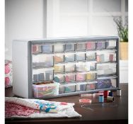 (K21) White 30 Drawer Organiser Perfect for storing small parts such as nuts, bolts, screws, na...(