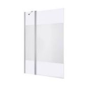(RR76) 1400X1040mm Calera Bath screen. RRP £172.99. Calera is the practical bath screen soluti...((