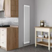 (PC56) 2000x398mm White Double Panel Vertical Colosseum Traditional Radiator. RRP £408.99. Ma...(