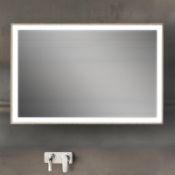 (XL136) 1184x140x584mm Citterio Natural Beige illuminated Mirror. RRP £612.99. If youre lookin...