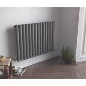(QP141) 600x826mm Ximax Fortuna Designer Radiator Anthracite. RRP £232.99. Easy to install, st... (