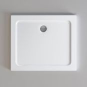 (RR109) 900x760mm Rectangular Ultra Slim Stone Shower Tray RRP £299.99 Designed and made caref... (