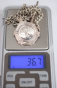 Silver Albert Watch Chain 11 inches 36.7grms