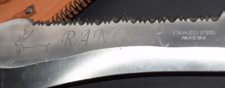 Large Ranger SS Bowie Style Knife And Sheath