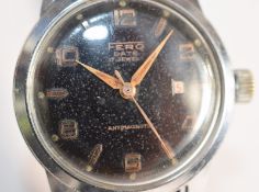 Fero 17 Jewel Black Dial Watch