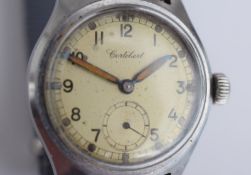 Cortebert Military Style Manual Wind Watch