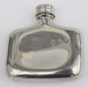 Pretty Vintage Silver Hip Flask 62.3grms
