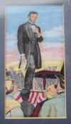 President Abraham Lincoln Silk Painting