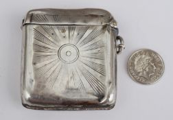 1905 Silver Vesta Case Chester Hallmark
