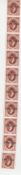 Egypt 1923 Coil Strip Of Ten Overprinted “Cancelled”