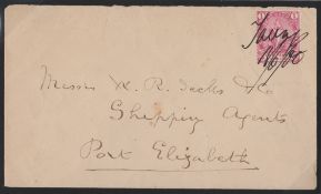 Bechuanaland 1900 Cover To Port Elizabeth Cancelled By Taungs 18/6/00