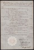 Gibraltar 1832 Letter Signed By The Postmaster